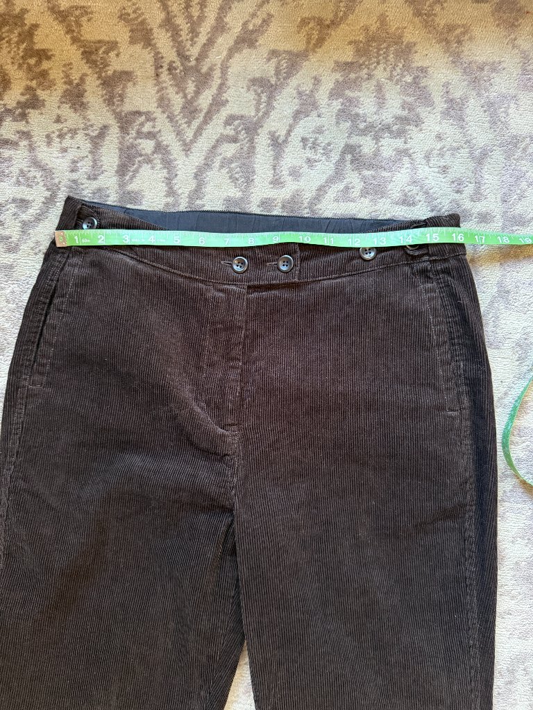 Poetry Brown Corduroy Tapered-Leg Trousers, Us 8 — image 8 of 8